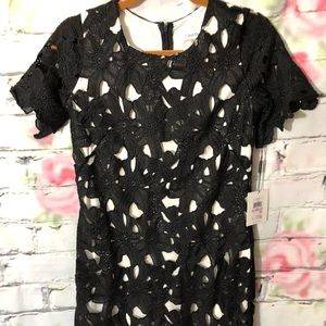 Gorgeous embroidered dress w short sleeves